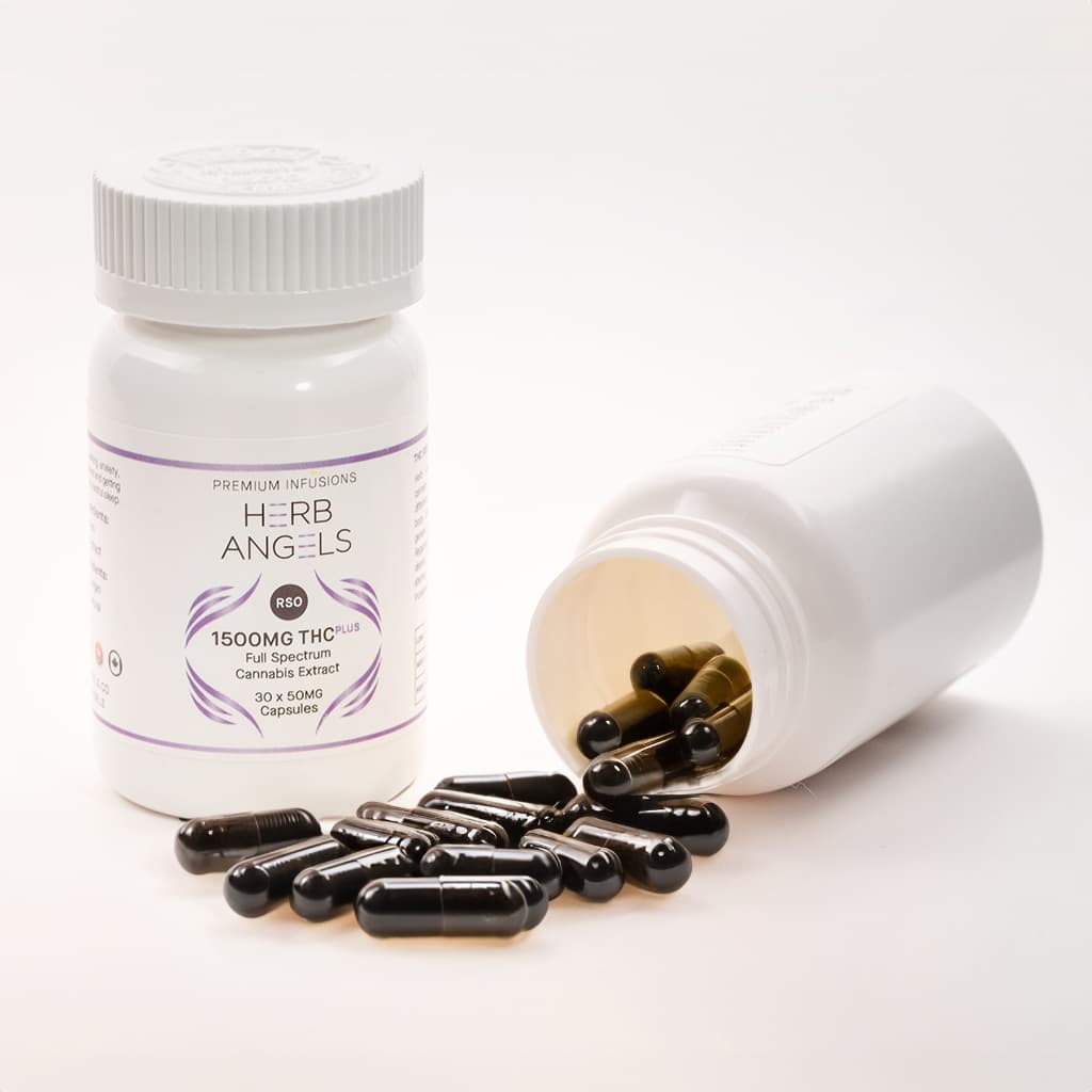 FECO capsules - Full Extract Cannabis Oil in easy-to-take capsule form