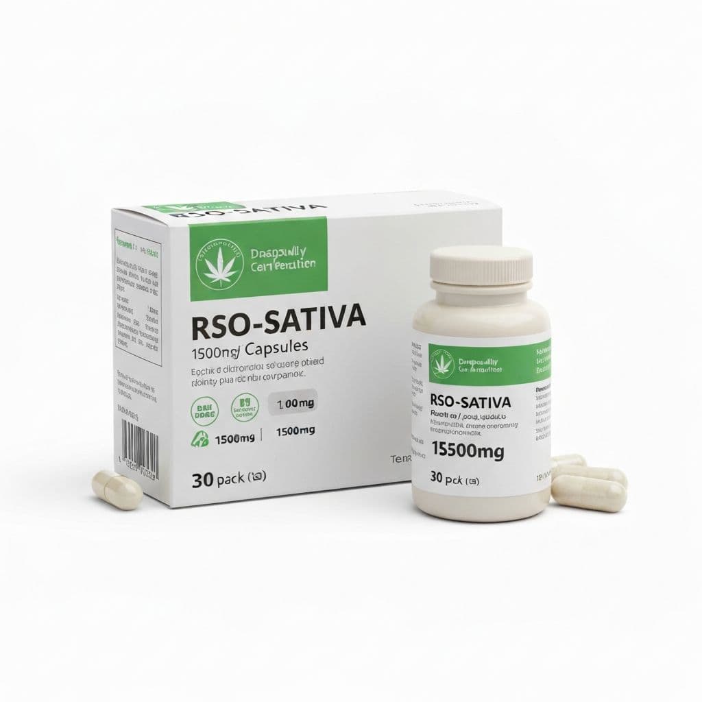 RSO Sativa Capsules - rso Cannabis Oil Product - $59.99