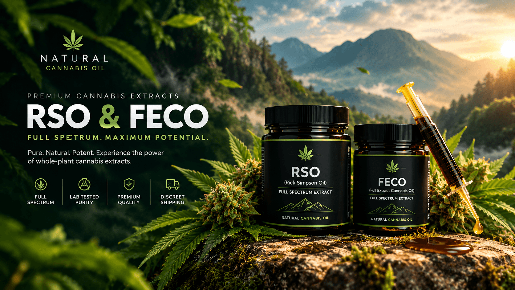 Rick Simpson Oil (RSO) and FECO products